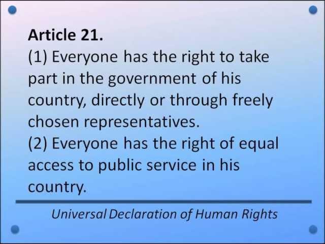 Universal Declaration of Human Rights -- Articles 1-30 -- Hear and Read the Full Text