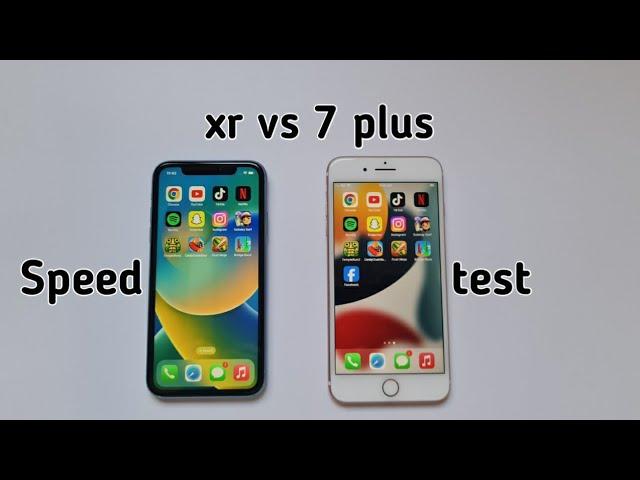 iPhone xr vs iphone 7 plus speed test! in 2024 iphone 7 plus vs iphone xr ‎@TechWisely 