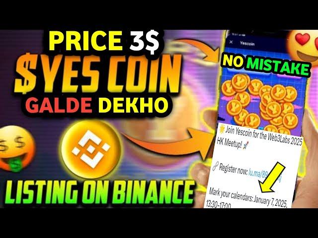 Yescoin new update  | Binance Listing Date & Price Prediction!