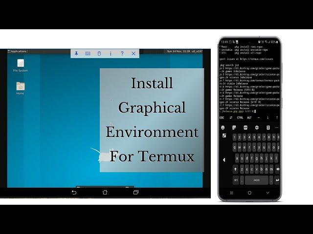 Install Graphical Interface on Termux