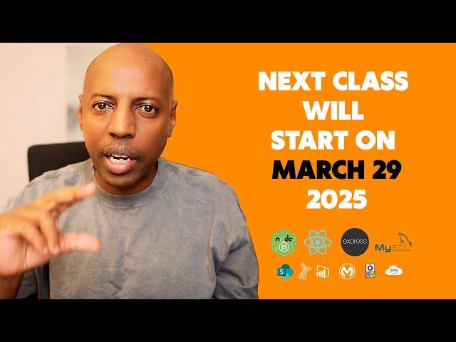 Next class will start on March 29, 2025 - (Full Stack Application Development - MERN Stack)