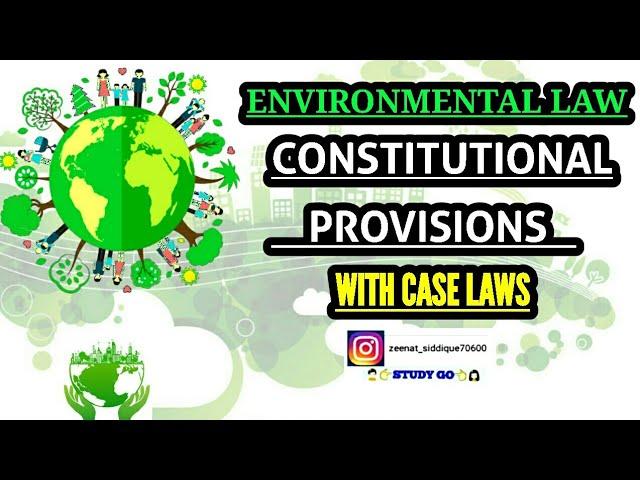 CONSTITUTIONAL PROVISION FOR ENVIRONMENT PROTECTION IN INDIA IN HINDI | ENVIRONMENT Protection