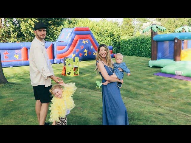 Otties 3rd Birthday Party! Giant Inflatables & Garden Fun | Vlogust Day 26