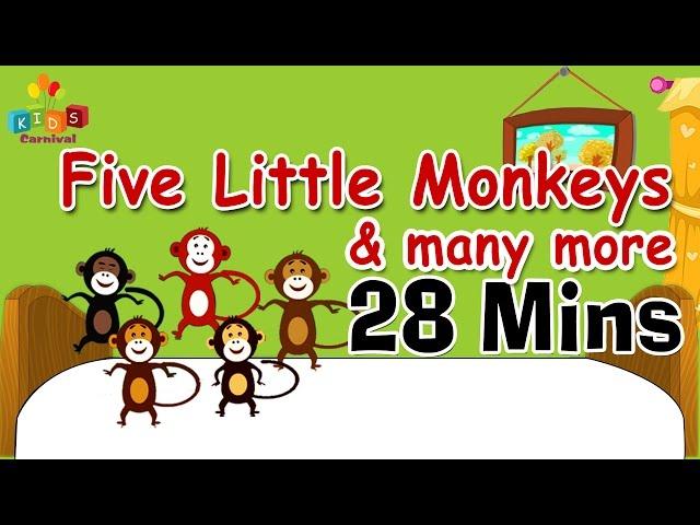 Five Little Monkeys & More || Top 20 Most Popular Nursery Rhymes Collection