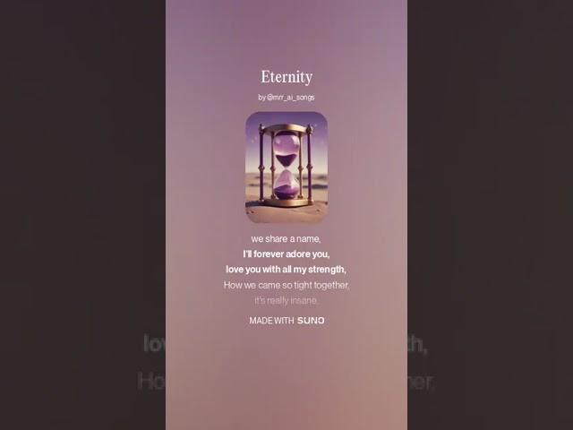 Eternity [A.I. Voice, Human Lyrics]