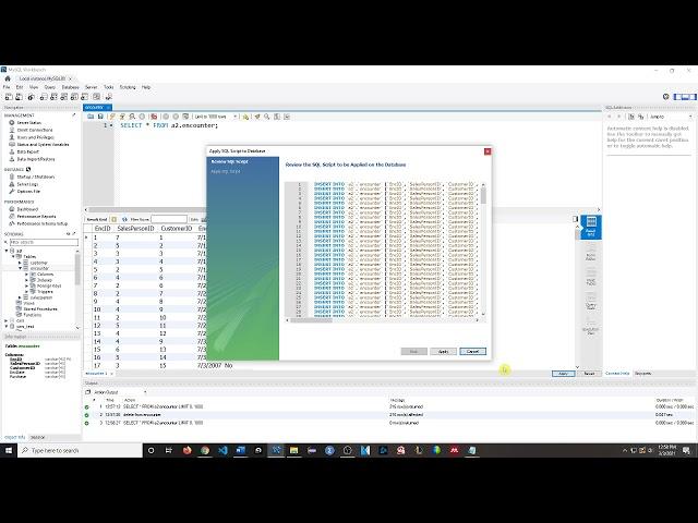 Importing CSV data into a MySQL Table on MySQL Workbench