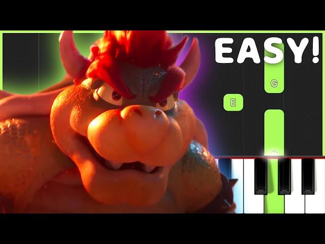 Bowser (Peaches) - The Super Mario Bros. Movie | EASY Piano Tutorial