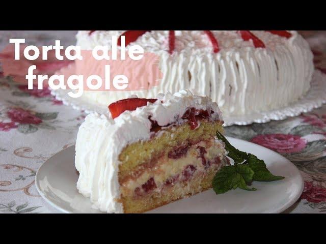 TORTA ALLE FRAGOLE, dedica alla mia nipotina - RICETTA FACILE