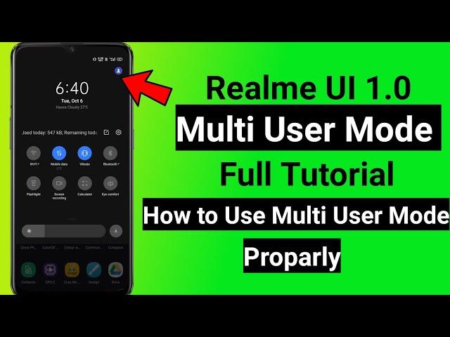 Multi User Mode Feature on Realme UI 1.0- How to use it Proparly | Full Tutorial