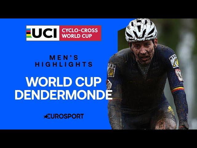 DOMINANT WIN IN THE MUD!  | 2025 UCI Cyclocross World Cup Dendermonde Men's Highlights