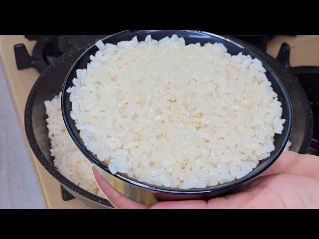 I pour boiling water over the rice! This is the most delicious rice I've ever eaten.