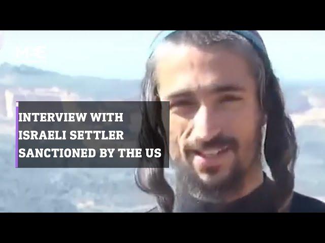 Channel 14 interviews one of Israel’s four settlers who were sanctioned by the US for extremism