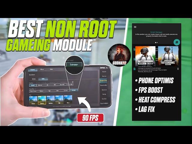 Max 90-120 FPS | Install Non Root Module in any Phone | How To Fix Lag