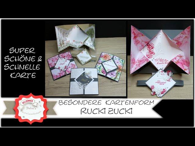 Rucki Zucki Karte - Gatefold Explosion Card - schnelle besondere Karte - 15 Min Karte -  Stampin´Up!