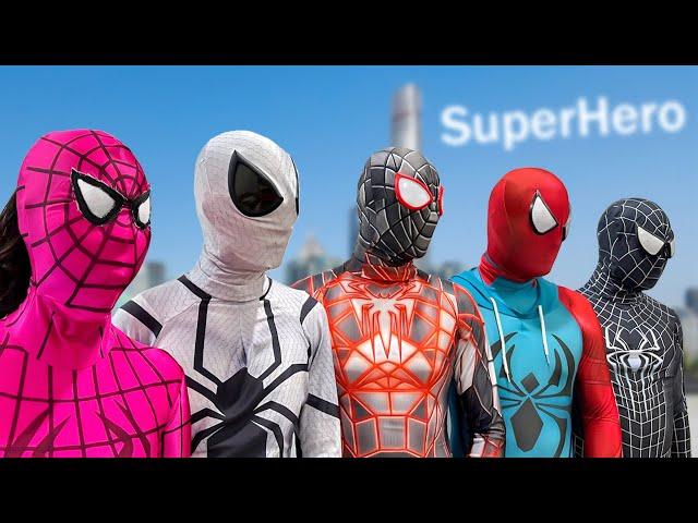 PRO 5 SUPERHERO TEAM || Hey Spider-Man , Go To Trainning Nerf Gun .....!!!  Funny Action Real Life