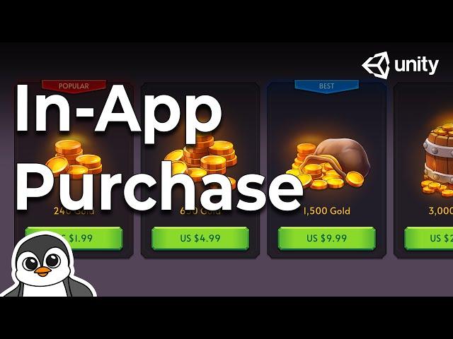 How to Add In-App Purchases to Unity Game - IAP C#/Visual Scripting Tutorial