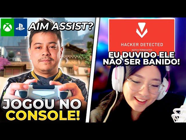 FRTTT JOGOU VALORANT NO CONSOLE PELA PRIMEIRA VEZ! TAYHUHU ENCONTRA CHEATER NA PARTIDA - CLIPS