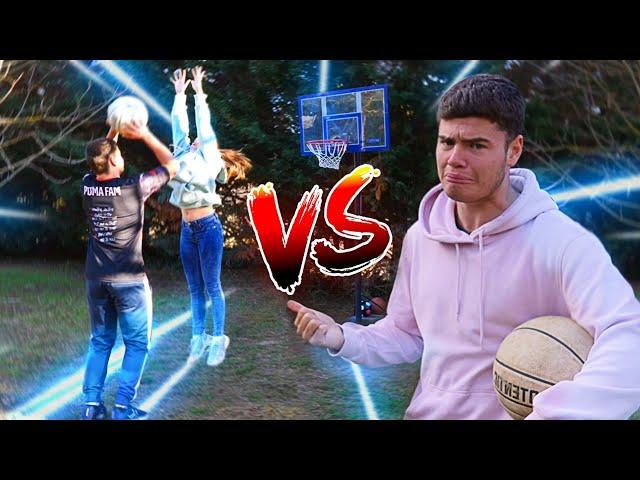 MA COPINE ME DÉFIE EN 1 VS 1 BASKET !!