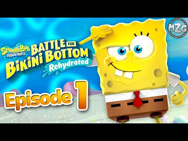 SpongeBob SquarePants: Battle for Bikini Bottom Rehydrated Gameplay Part 1 - Bikini Bottom!