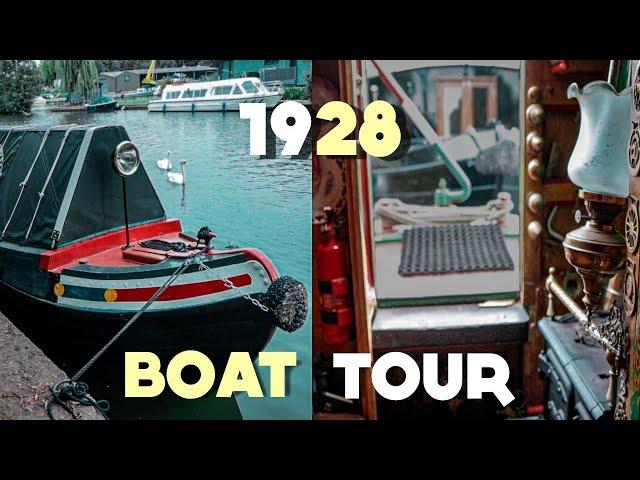 100 Year Old Narrowboat Tour - Lovingly Restored Historic Coal Boat