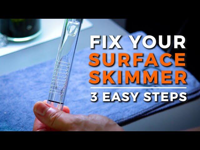 How to Stop the AQUARIUM SURFACE SKIMMER from Bobbing