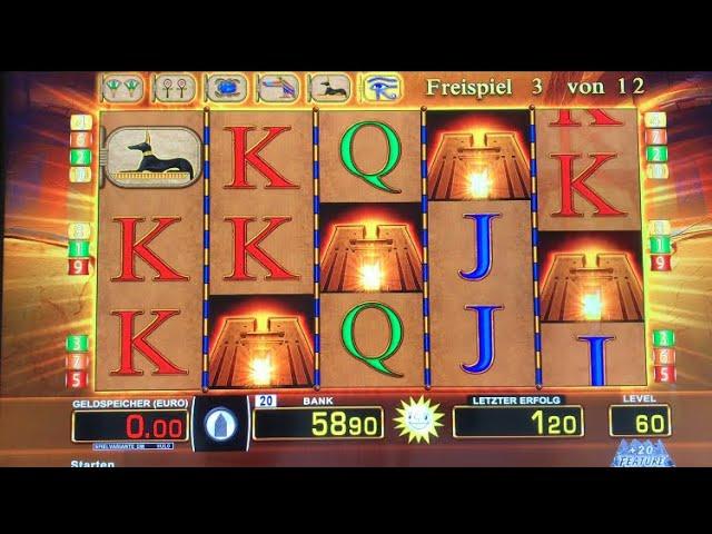 Eye of Horus Freispielein den Freispielen 60Cent Fach10 Linien