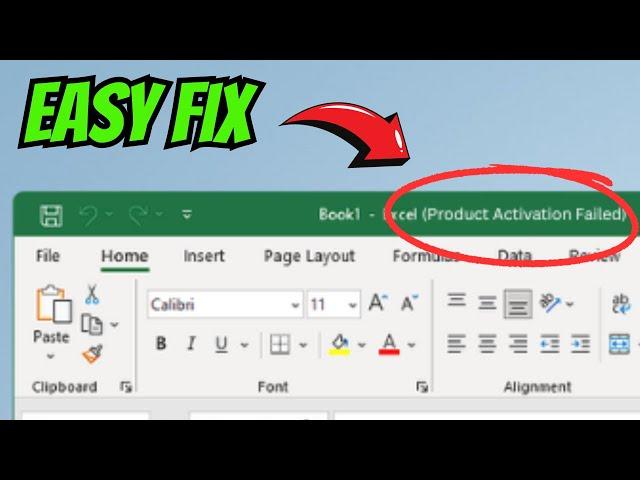 How to FIX Product Activation Failed Error  in Microsoft Office (EASY)