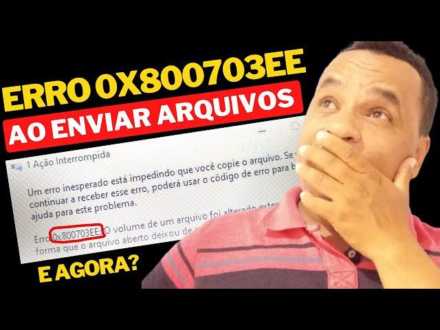 Como resolver erro 0x800703EE ao copiar arquivos de um USB para o PC