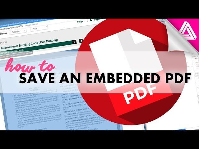 How to Save a PDF that's Embedded in a Website