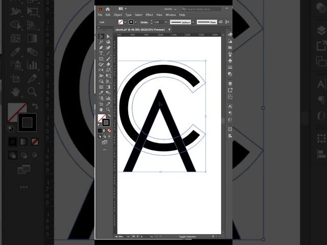 Logo Design illustrator #shorts