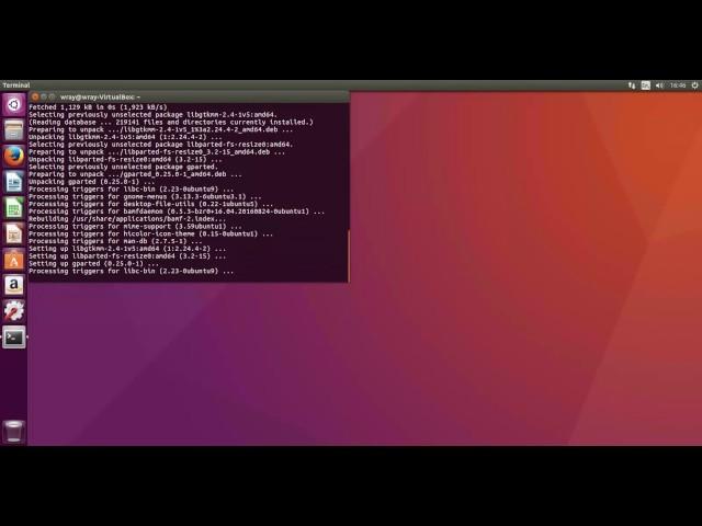 Resizing a Linux Partition using GPARTED