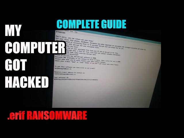 My Computer Got Hacked|.erif Virus