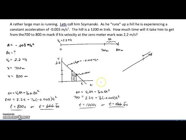 Complex Kinematics problems