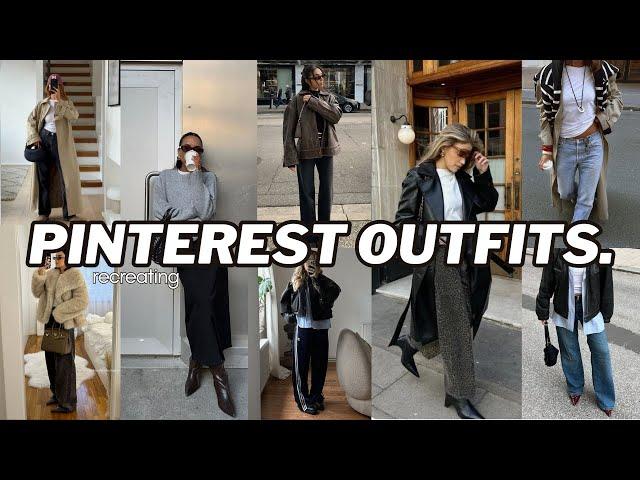 Recreating Pinterest Outfits ️️ 🪵 Pinterest outfit ideas that will DOMINATE Fall/Winter 2024