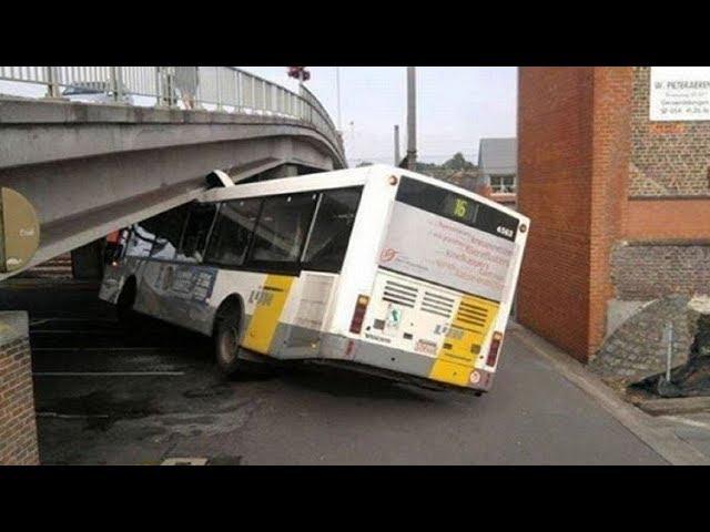 EXTREME BUS DRIVING FAILS! Crazy Bus Fail Compilation 2017