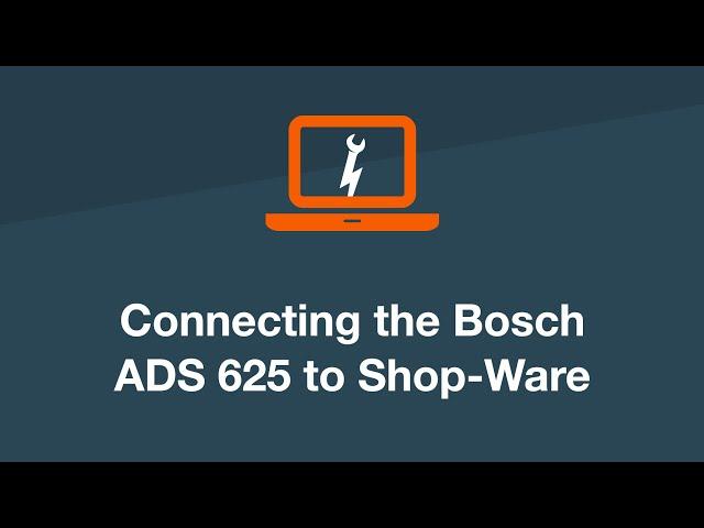 Shop-Ware Webinar: Bosch ADS 625