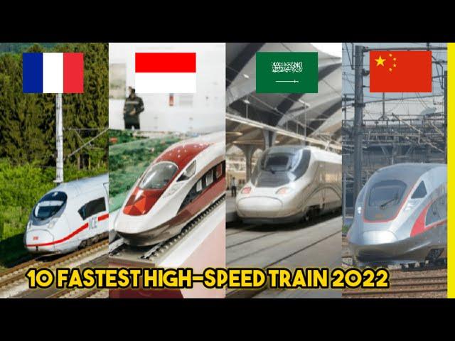 10 KERETA CEPAT TERCEPAT DI DUNIA 2022  - (France, Indonesia, Japan, China, Morocco, Taiwan)