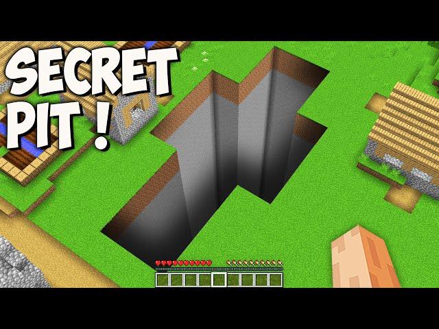 What is HIDDEN inside SUPER SECRET PIT in Minecraft? I found THE DEEPEST RARE TUNNEL!