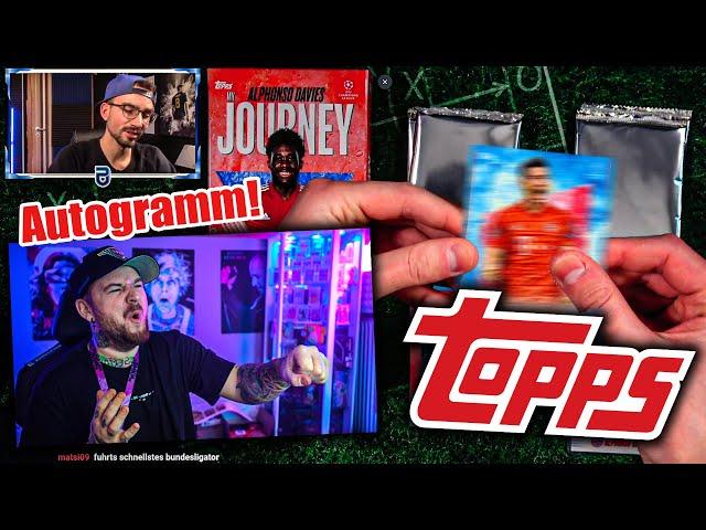 AUTOGRAMM LUCK IN 2x TOPPS DAVIES MY JOURNEY  BOX BREAK mit TACTIX