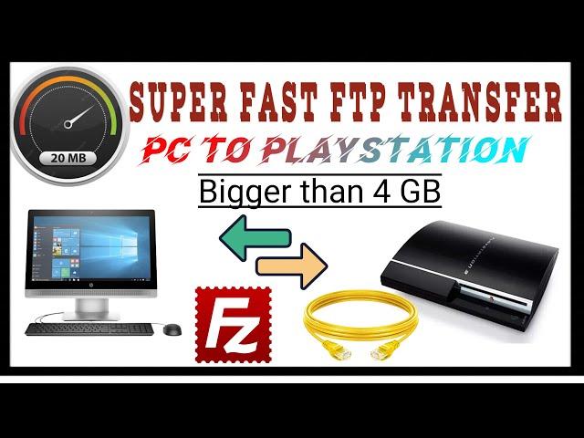 [HOW TO] COPY FILES BIGGER THAN 4 GB TO PS3 USING ETHERNET CABLE WITH A SPEED OF 20MB WITHOUT ROUTER