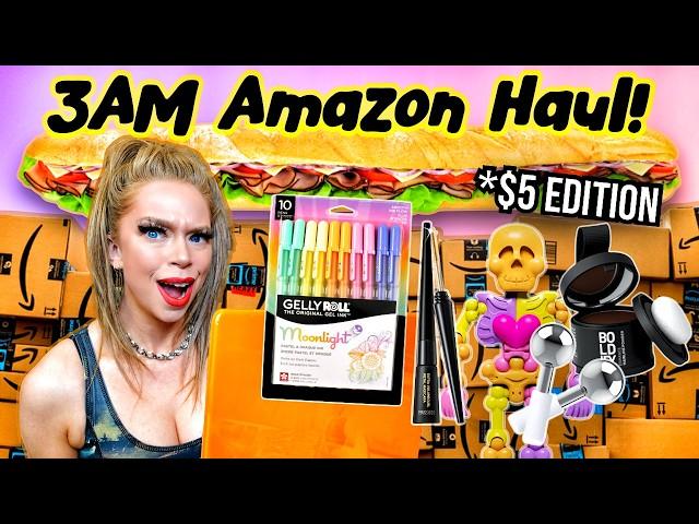 Unboxing $5 Things That Shouldn't Be On Amazon I Bought On Prime Day At 3AM!