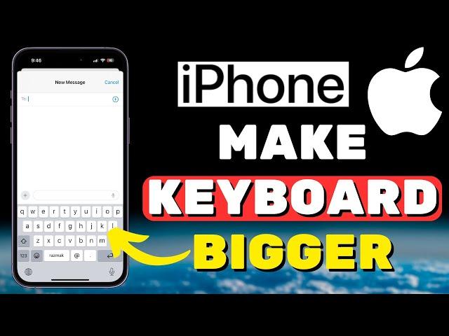 How To Make iPhone Keyboard Larger! (2024)