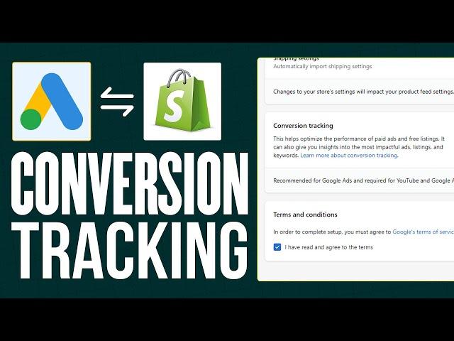 How To Setup Google Ads Conversion Tracking For Shopify 2024 (Shopify Tutorial)