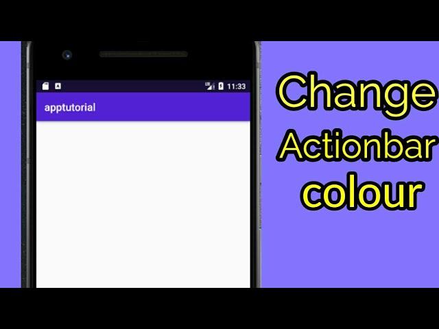 HOW TO CHANGE ACTION BAR COLOR - ANDROID STUDIO TUTORIAL