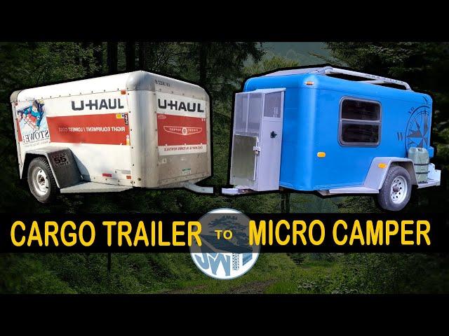 Building a micro camper for Maker Camp in the Catskills | converting a cargo trailer for off grid