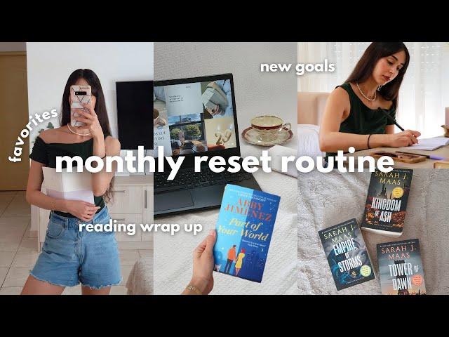 AUGUST MONTHLY RESET  new goals, reading wrap up, favorites & mood board
