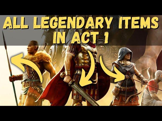 All Legendary Items in Act 1 | Expeditions Rome Unique Item Guide