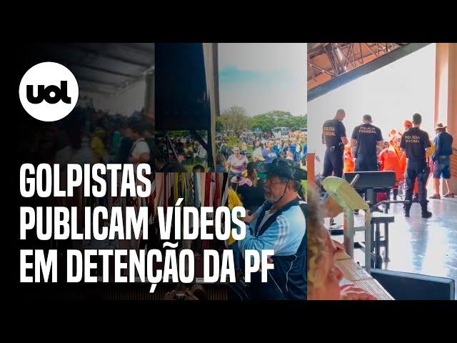 Bolsonaristas golpistas publicam vídeos em detenção da PF: 'Estamos reféns'