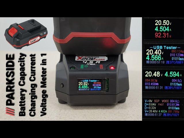 PARKSIDE PLG 20 A3 4.5A Charger Upgrade (Adding Capacity, Voltage, Power and Current Meter in One)